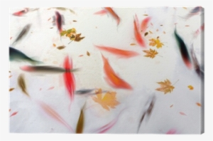 Koi Fish Swimming In Pond Abstract Illustration Canvas - Koi #2915612