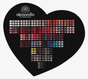 Nail Polish Heart Shaped Wall Display 99e - Alessandro International #2916299