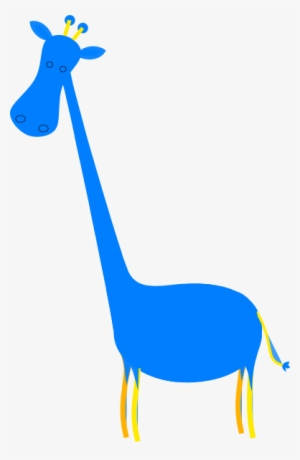 Blue Giraffe Clipart #2916347
