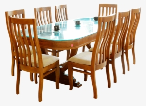 Chabros Dining Table - Dining Table With Chairs Png #2917214