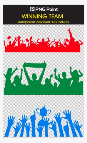 Silhouette Images, Icons And Clip Arts Of Cheering - Album Copa America 2011 Panini #2917390