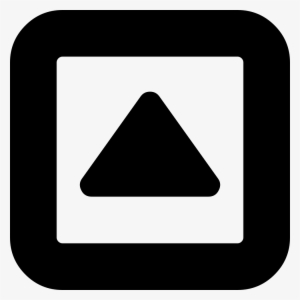 Arrowhead Pointing Up Inside A Square Box Outline Comments - Toggle Open Close Icon #2917882