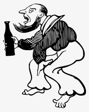 Alcoholic Drink Drinking Drawing Alcohol Intoxication - ภาพ วาด คน กิน เหล้า #2917986