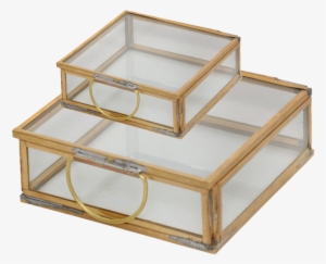 Bidkhome 2 Piece Square Decorative Box Set #2918275