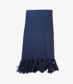 Solid Indigo Napkin With Fringe - Napkin #2919213