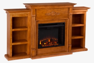 Southern Enterprises Tennyson Electric Fireplace With - Southern Enterprises Tennyson Bookcase Electric Fireplace #2920622