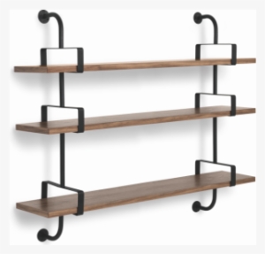 Démon 3 Bookshelves Gubi Wood American Walnut, #2920695