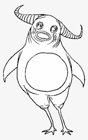 Scary Monster Coloring Page - Illustration #2921209