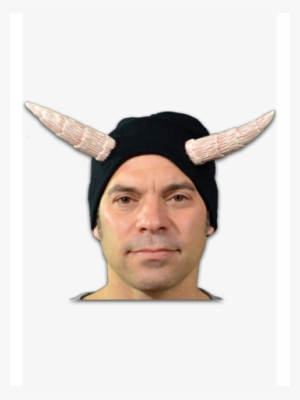 Adult Costume Devil's Cap Beanie With Horns-costumeish - Adult Costume Devil's Cap Beanie With Horns #2921403