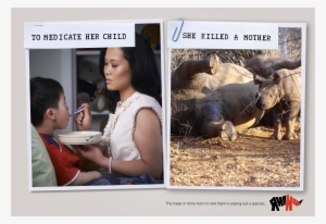 Mother And Child Advert 1 Large - Rhino Horn Campaign #2921784