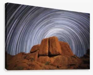 Star Trails Above A Large Boulder In Richtersveld National #2921976