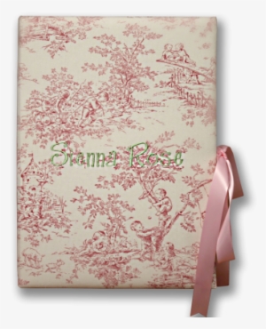 Pink Toile Personalized Baby Memory Book #2922040