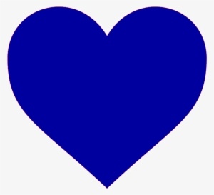Heart Bleu - Navy Blue Heart Clipart #2922594