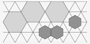 A Typical Configuration Of Large And Small Hexagons - Triangle #2922793