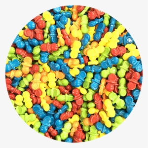 Oh Baby Coated Pacifier Shaped Pressed Candy - Baby Pacifier Shaped Candy 3 Pounds Bulk With Bonus #2922794