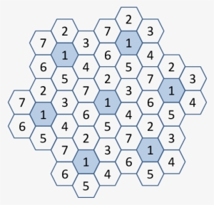 Hexagons Uniformly-colored Using 7 Colors - Color #2922900