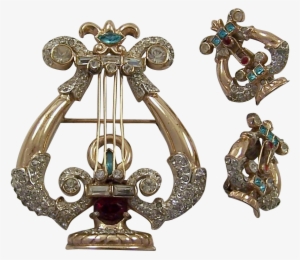 Corocraft Coro Craft Sterling Bejeweled 'carnegie Hall' - Badge #2923085