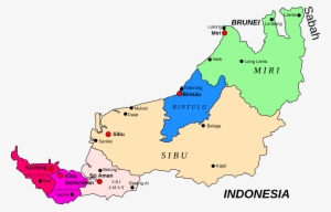 This Free Icons Png Design Of Map Of Sarawak, #2923758