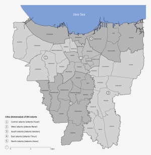 Jakarta Special Capital Region - Jakarta Neighborhoods Map #2924077