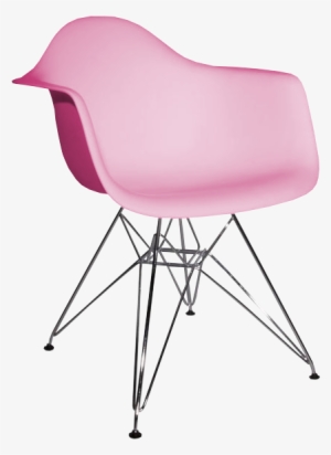Eames Cromo Blanca Rosa - Modern Classics Eiffel Wire Base Armchair #2924231