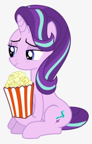 Sketchmcreations, Food, Popcorn, Safe, Simple Background, - Starlight Glimmer Popcorn #2924965