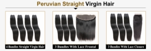 Virgin Hair Bundle With Closure - Lace Wig #2925254