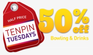 Half Price Tenpin Tuesdays 50% Off Bowling & Drinks - Tenpin Tuesdays #2925683