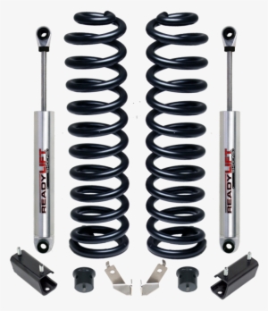 Lift Front Coil Spring Kit Includes Front Shocks 46- - Readylift 46-2440 2.5 In. Front Leveling Kit Coil Springs #2925839