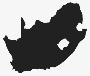 Clipart Resolution 5000*5000 - South Africa Black Map #2926102