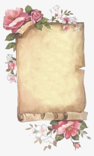 Pergaminho - Pergaminho Com Flores #2926354