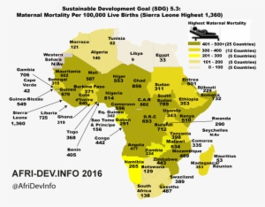 Africa Map-maternal Mortality Ratio - Maternal Mortality Rate And Fgm #2926599