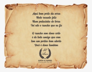 Bem-vindo Ao Rancho Da Pamonha - Pilgrim Letter #2926640