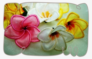 3d Frangipani Fabric - Artificial Flower #2927451