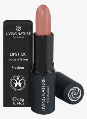 Nude Lips With Living Nature Precious Lipstick & Laughter - Living Nature Lipstick - Summer Rain #2928182