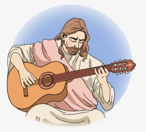 How To Write A Christian Rock Song In 5 Easy Steps - Jesus With Guitar Cartoon #2928250