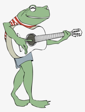 “adult Frogs” - Cartoon Frog With A Guitar #2928370