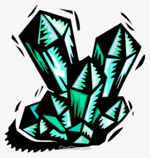 Crystalline Shapes Royalty Free Vector Clip Art Illustration #2928641
