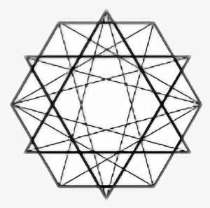 Shapes Aesthetic Cool Texts White Colours Black - Sacred Geometry Png #2928646