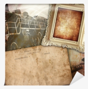 Vintage Background, Retro Frame With Old Post Card - Si Pudiera Vivir Nuevamente #2929250