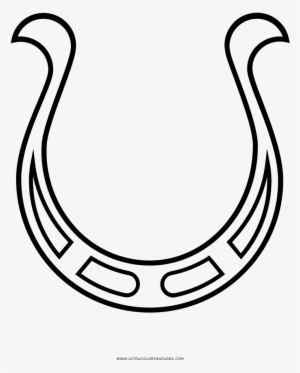 Dibujo De Herradura Para Colorear - Amuletos De La Suerte Para Dibujar #2930559