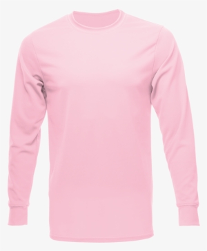 Unisex Long Sleeve Dry Shirt, Light Pink - Long Sleeve Shirts Unisex #2932035