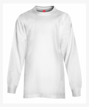 5546 Youth Tagless® Long Sleeve T-shirt - Black Crewneck Sweatshirt Back #2932146