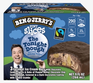 The Tonight Dough® Pint Slices 3 Count - Ben & Jerrys Pint Slices Ice Cream Bars, The Tonight #2933717