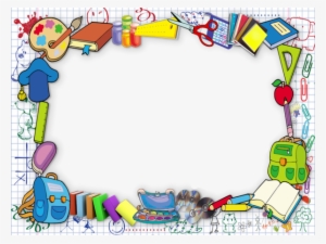 School Border, Portfolio Kindergarten, Modelo Diploma, - Happy Teachers Day Frame Png #2934620
