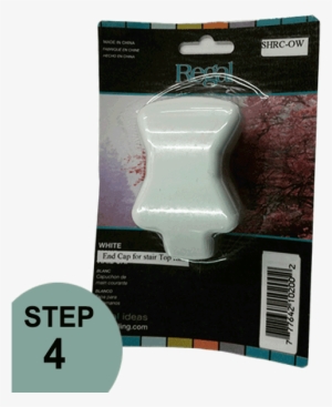 Regal Rail White Stair Top Rail End Cap - Stairs #2935559