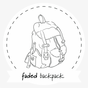 Faded Backpack - Cartoon #2935562