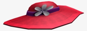 Red Sun Hat - Transparent Red Lady Hats #2935786