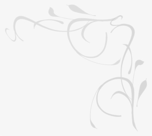 How To Set Use Faded Gray Floral Corner Svg Vector - Vine Clip Art #2935885