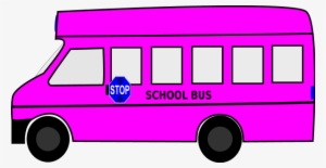 Pink Clipart School Bus - Red Cartoon School Bus #2936614