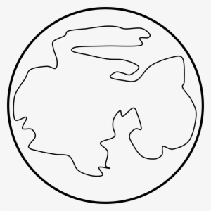 Planet Clipart Mars - Line Art #2938031
